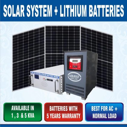 Solar System + Lithium batteries