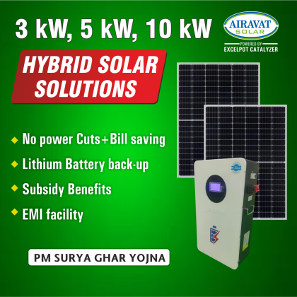 Hybrid Solar Solutions (With Lithium batteries)